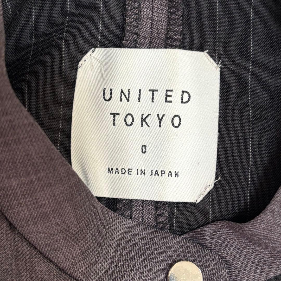 ユナイテッドトウキョウ サークルカットパイピングワンピース ブラック