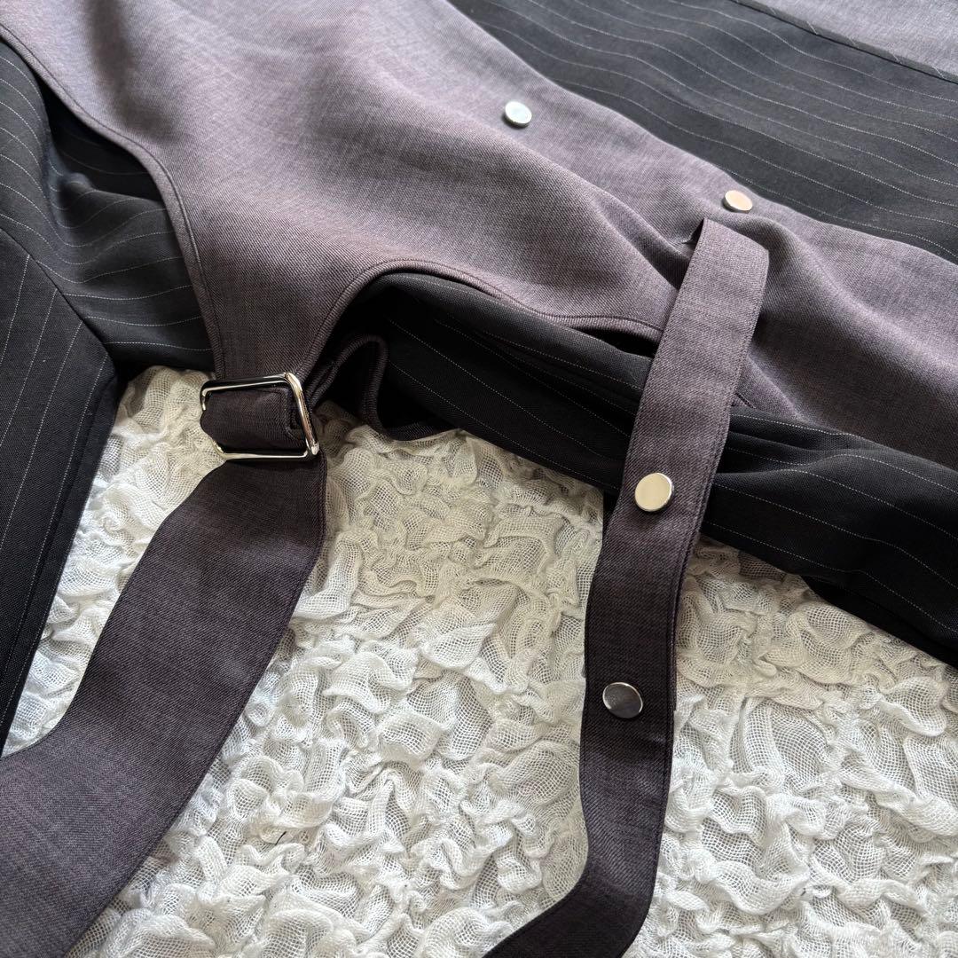 ユナイテッドトウキョウ サークルカットパイピングワンピース ブラック