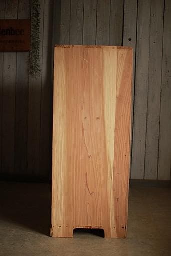 古い木枠のガラス戸棚　小引き出し2杯　食器棚　水屋　キャビネット　古家具　古民家