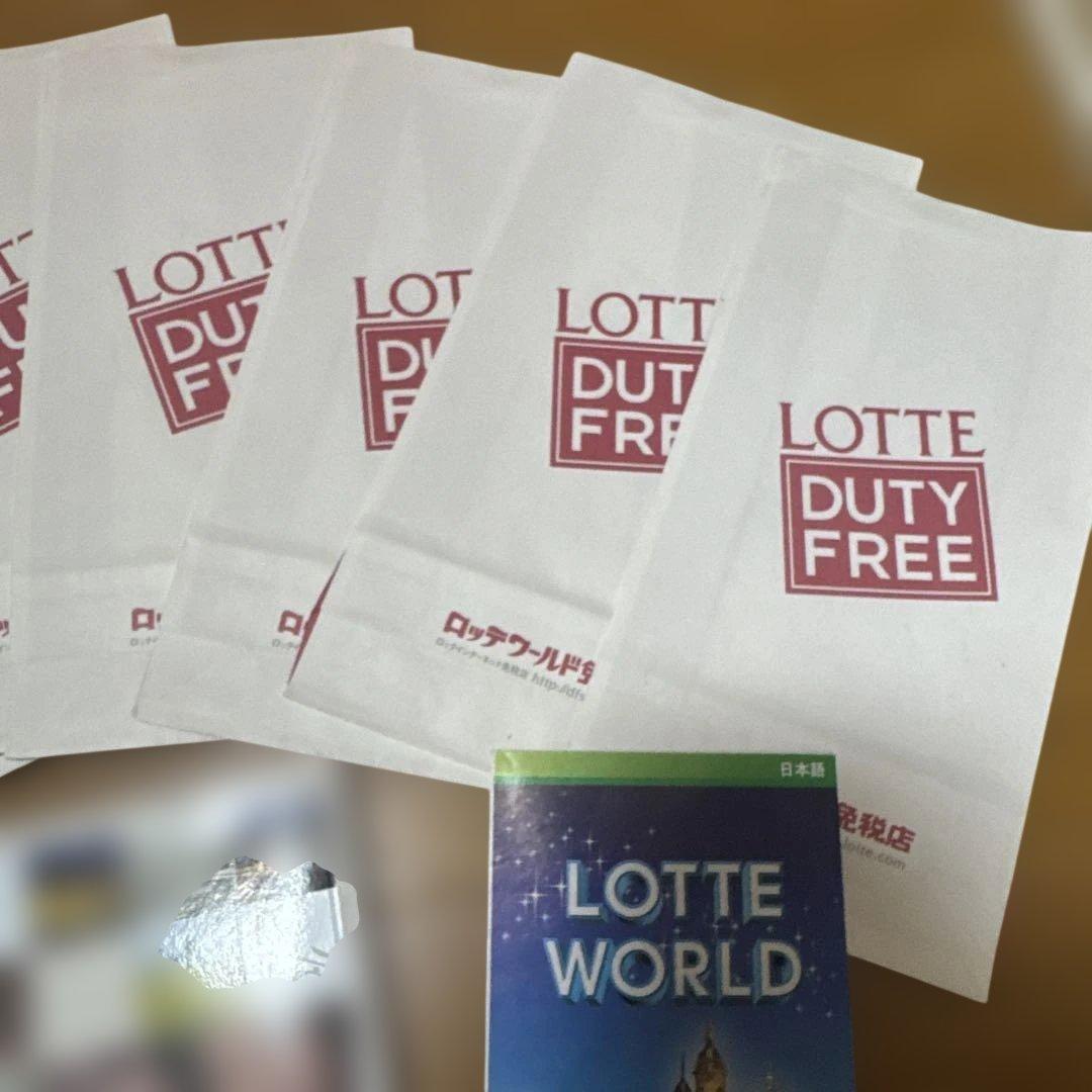 20年前　激レア　お宝品　韓国の旅 ガイドブックとLOTTE WORLD袋セット