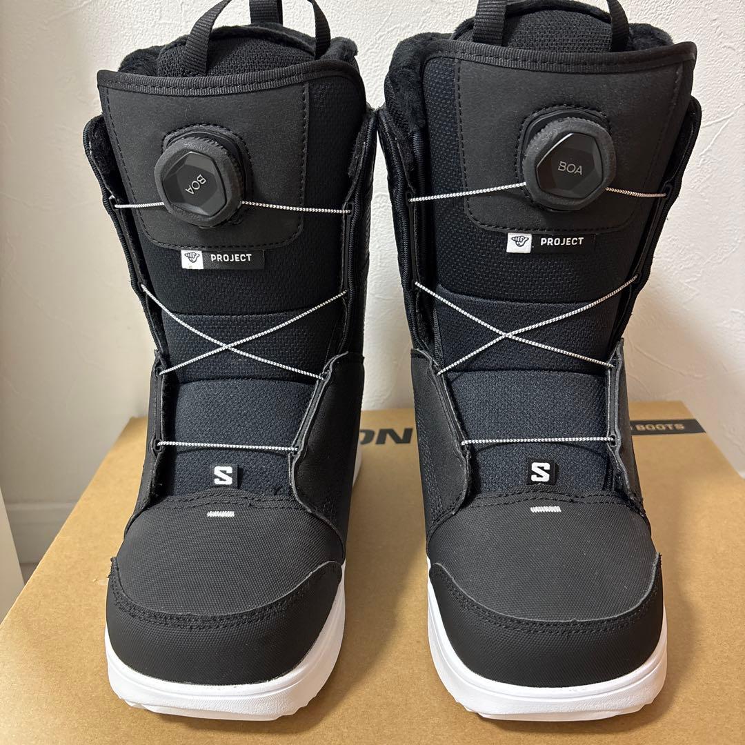 新品 SALOMON サロモン スノーボードブーツ 子供用 23.5cm 黒