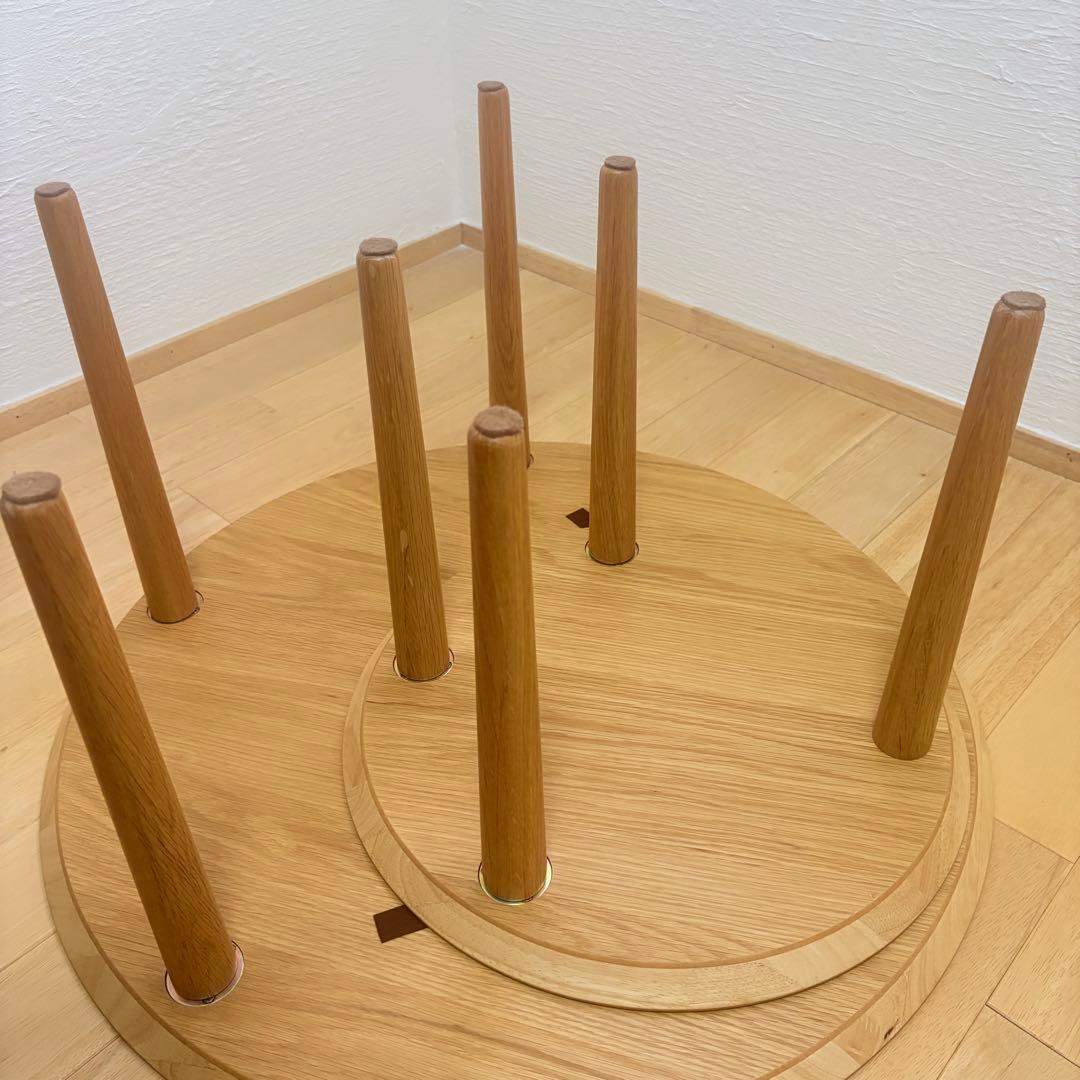 高野木工 BALLOON リビングテーブル オーク　テーブル　円テーブル