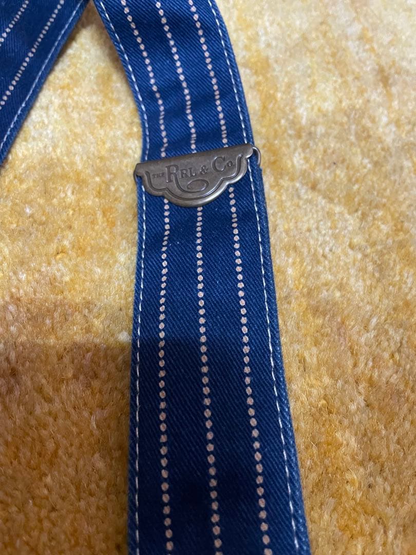 RRL & CO ストライプデニムサスペンダー