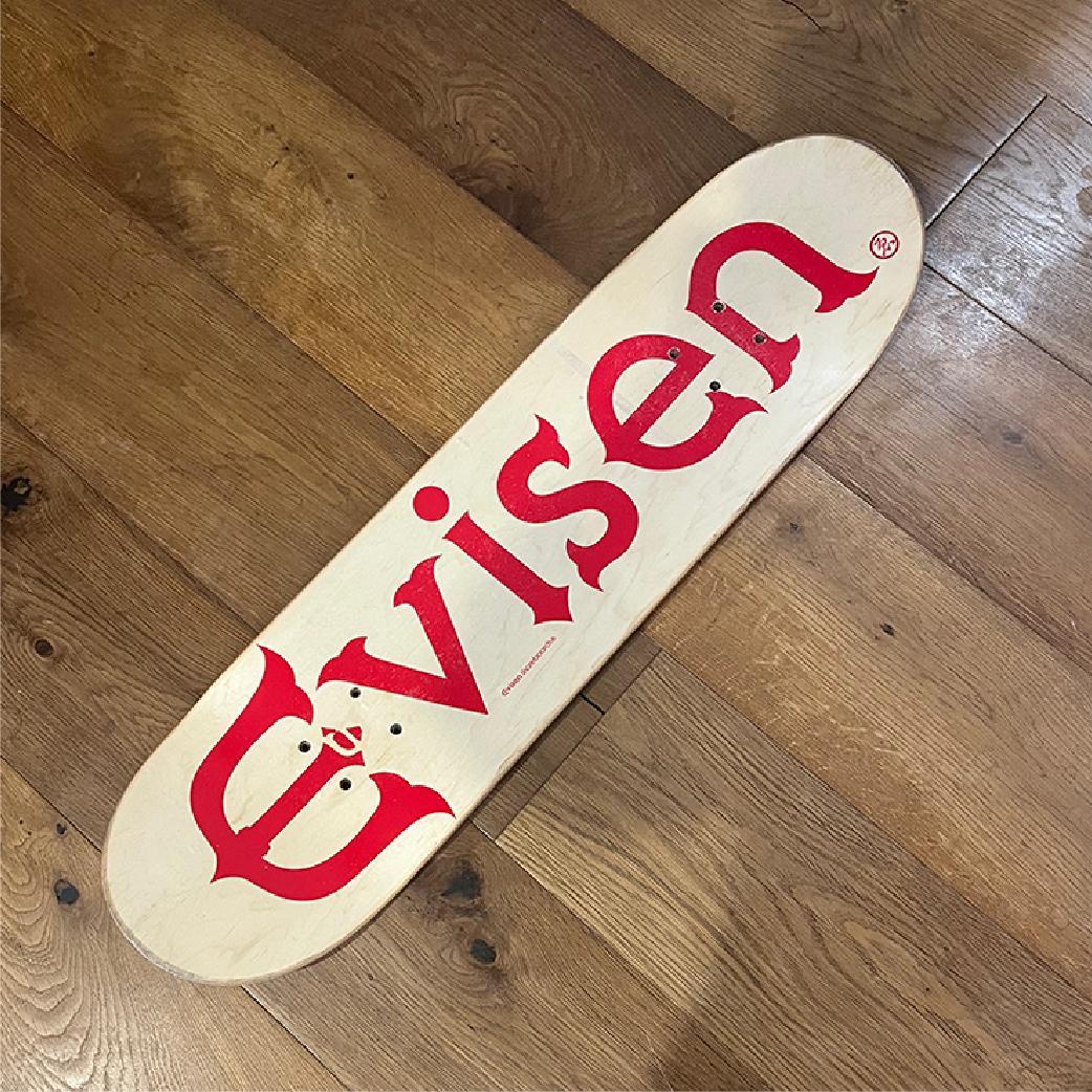 スケートボード Evisen EVI-LOGO RED DEEP CONCAVE 8.125