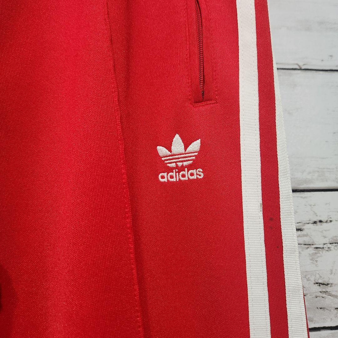 adidas トラックパンツ 赤 トレフォイル S ジャージ アディダス 人気