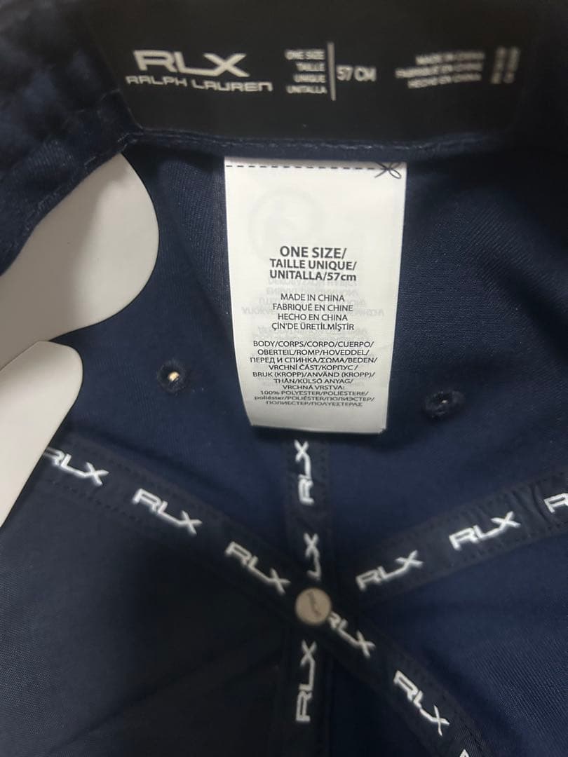 RLX ラルフローレン　キャップ ①ネイビー ②ホワイト 2枚セット