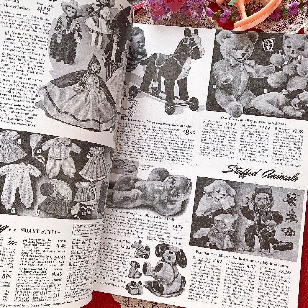 ドール&テディベア 玩具のアンティークカタログ♡ヴィンテージ ジャンクジャーナル