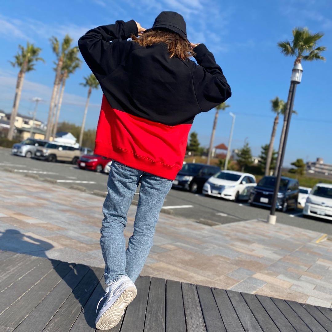 フリーサイズ　LUSSO SURF トリコロールセーター　スウェット　送料込み