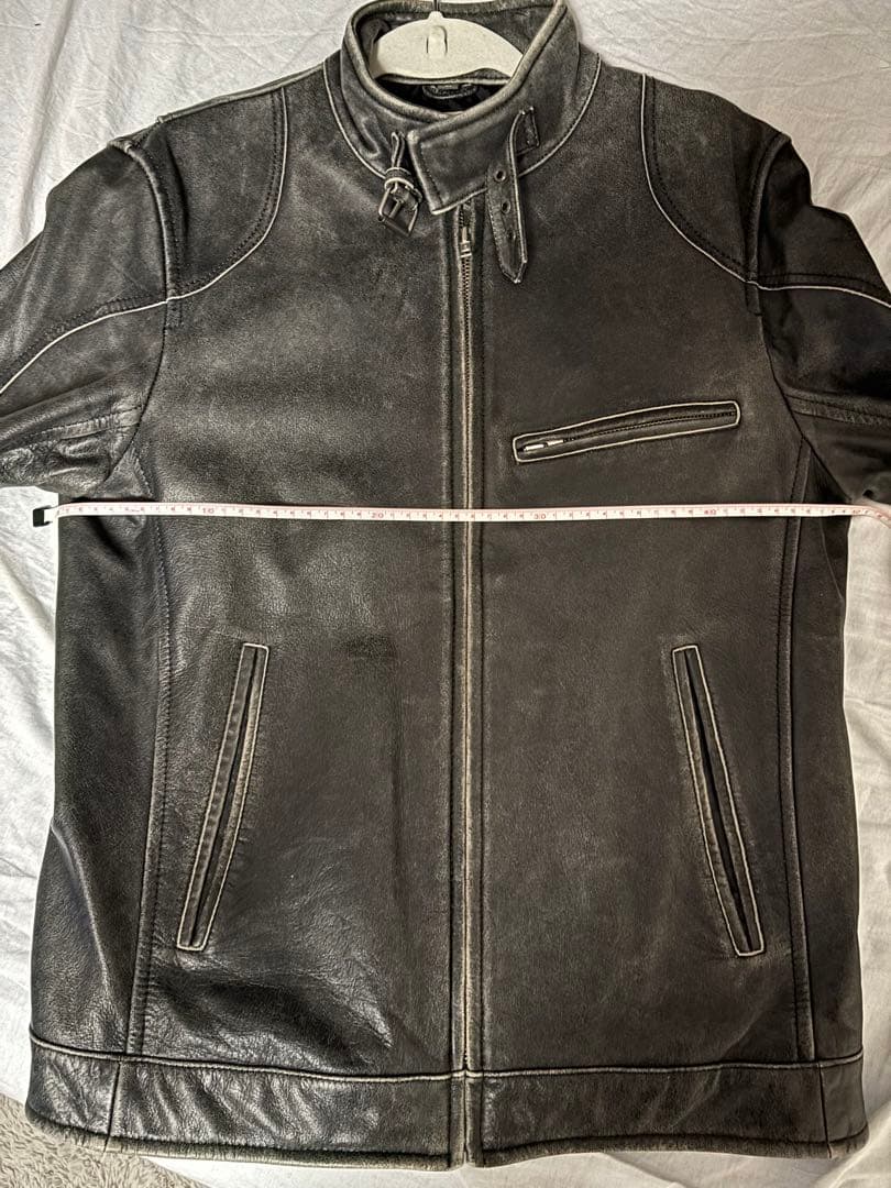 WIND ARMOR NICHIWA グレー レザージャケット