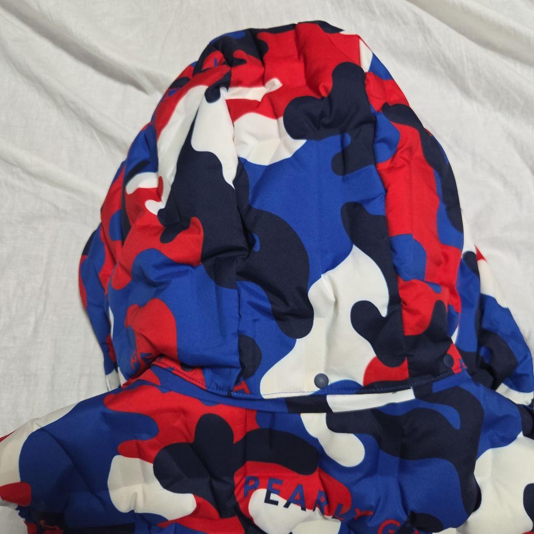 ​【美品】パーリーゲイツ フード ダウンベスト 4 ミャクミャクカラー カモフラ