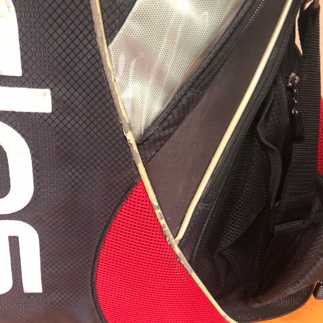 adidasアディダス キャディバッグ ブラック フード付き