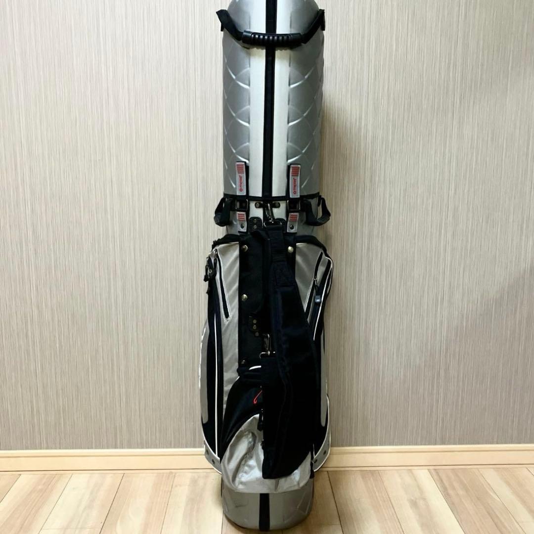 【高機能】メガゴルフ ハードケース キャスター付き キャディバッグ シルバー
