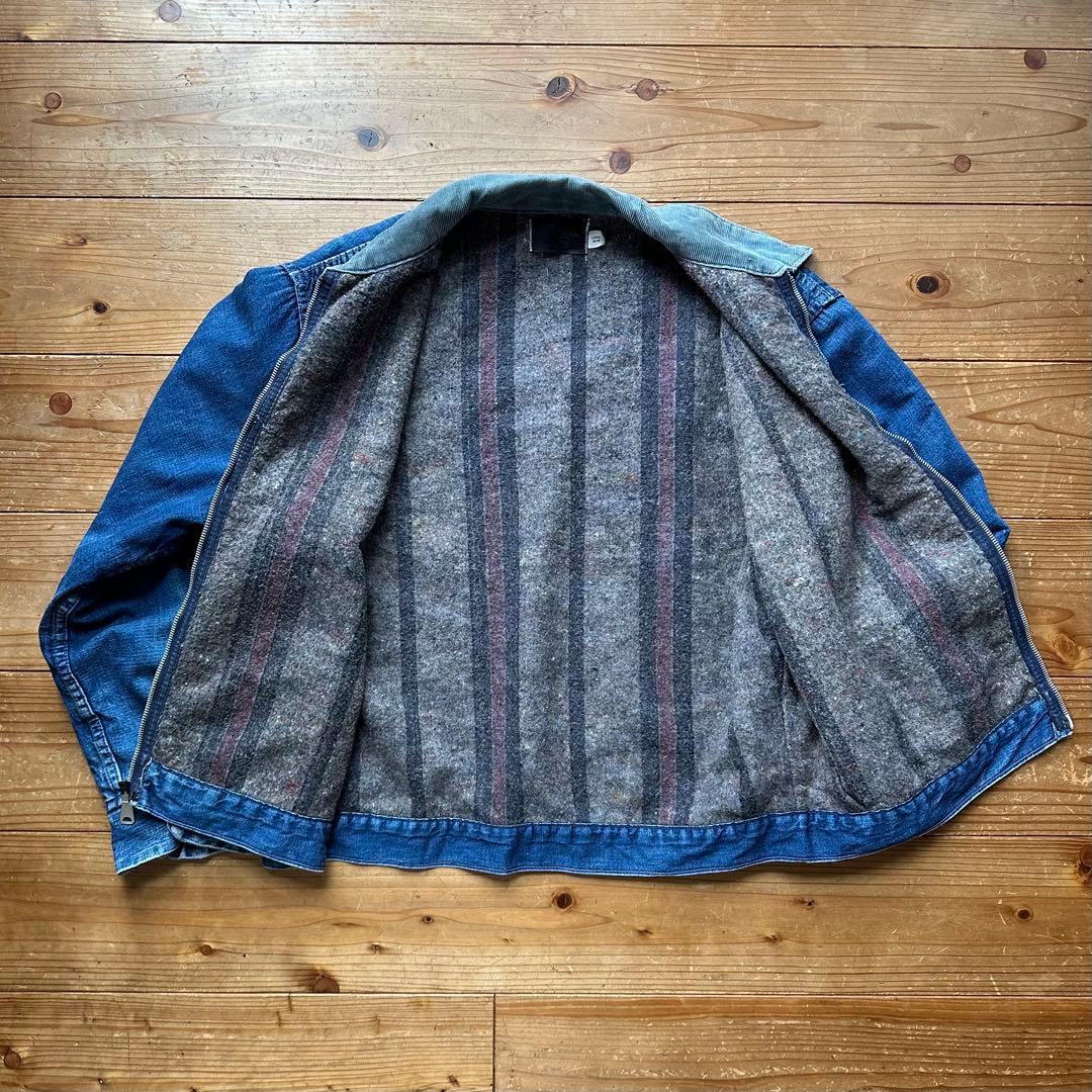 極希少 70s SEARS 裏地 ブランケット デニム ワークジャケット