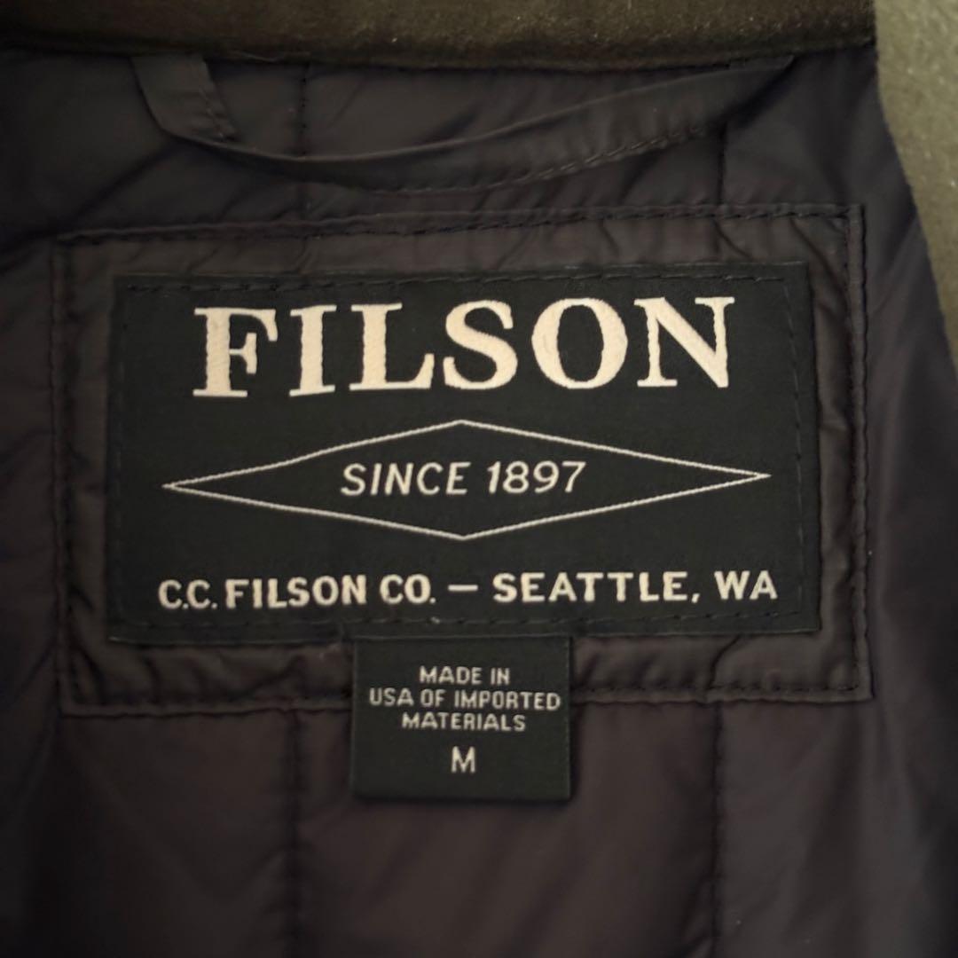 【USA製】美品 フィルソン ウルトラライト ダウンベスト M チャコールグレー