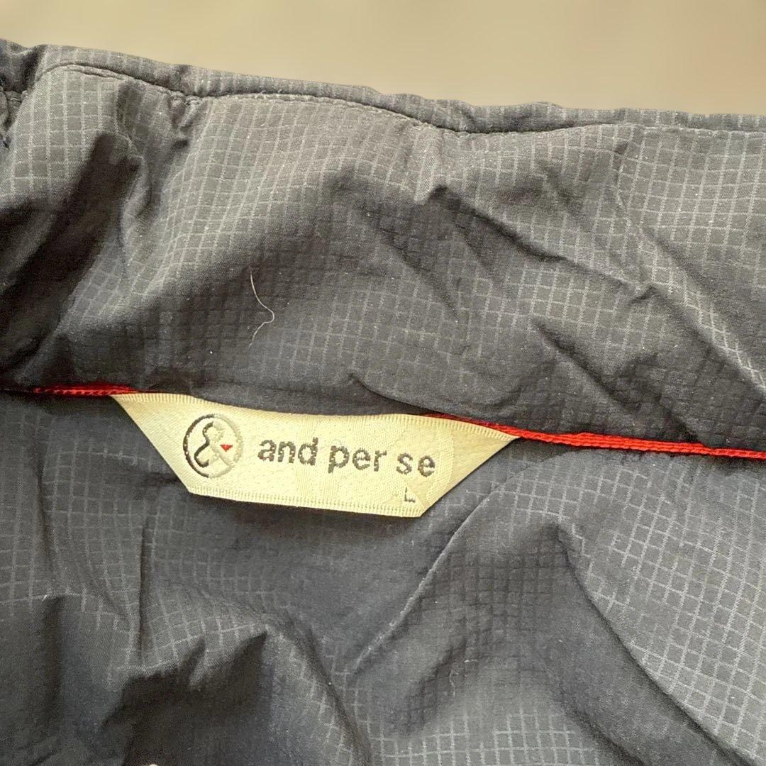 and per se ネイビー ジャケット