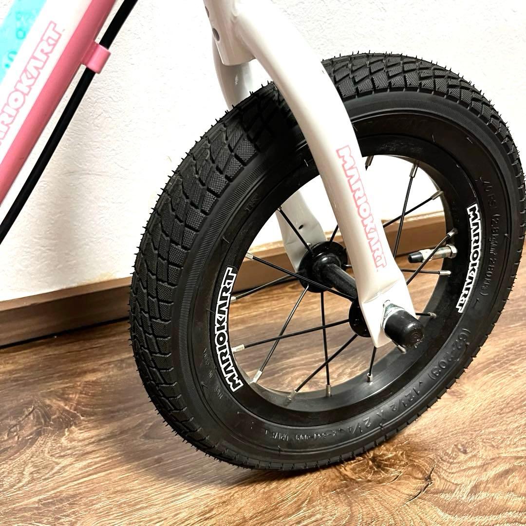 極美品 マリオカート ピーチ姫 キッカーアバンス　バランスバイク ストライダー