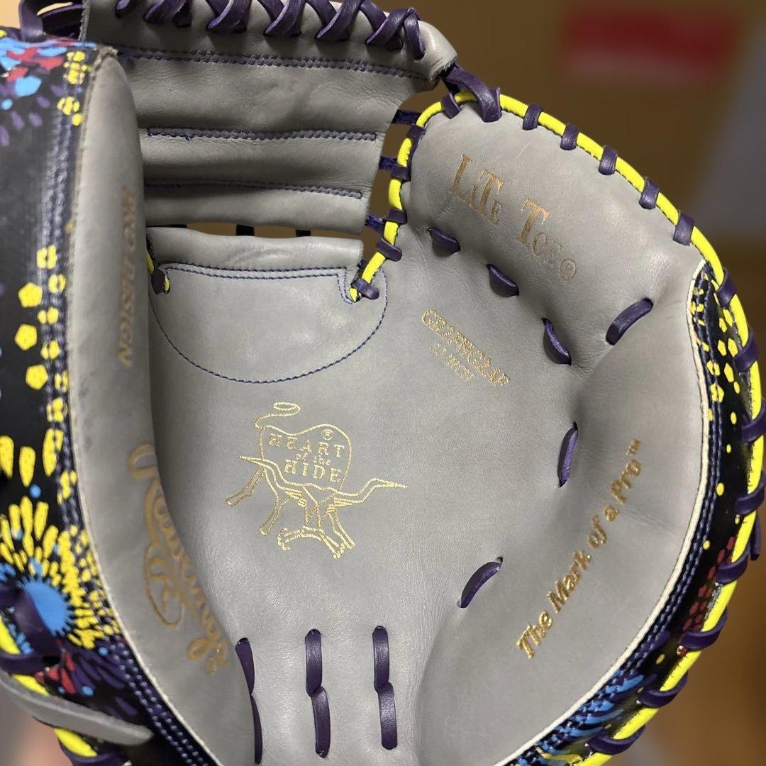 Rawlings LGE-T20 軟式グローブ グレー/黒/紫/黄