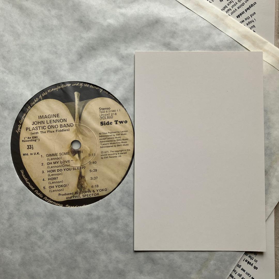 12インチ/ジョン・レノン Imagine EMI100