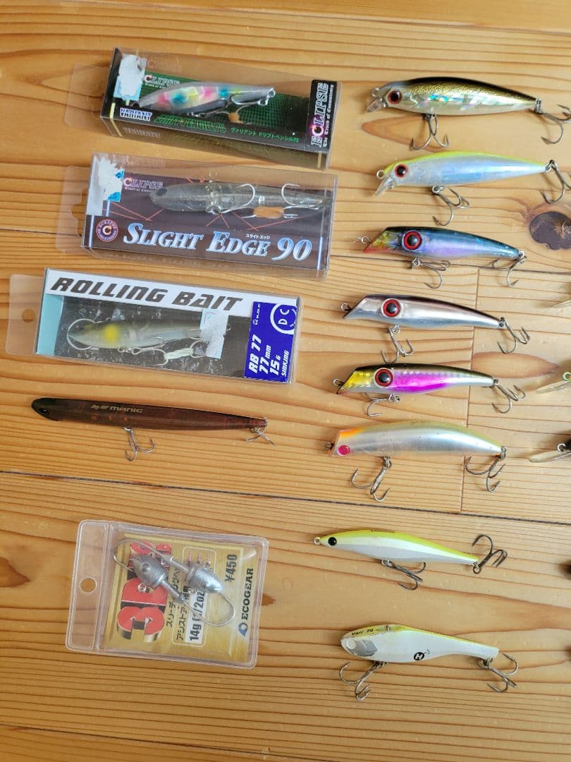 小型シーバスルアーセット売り！　邪道、ブルーブルー、ローリングベイト等