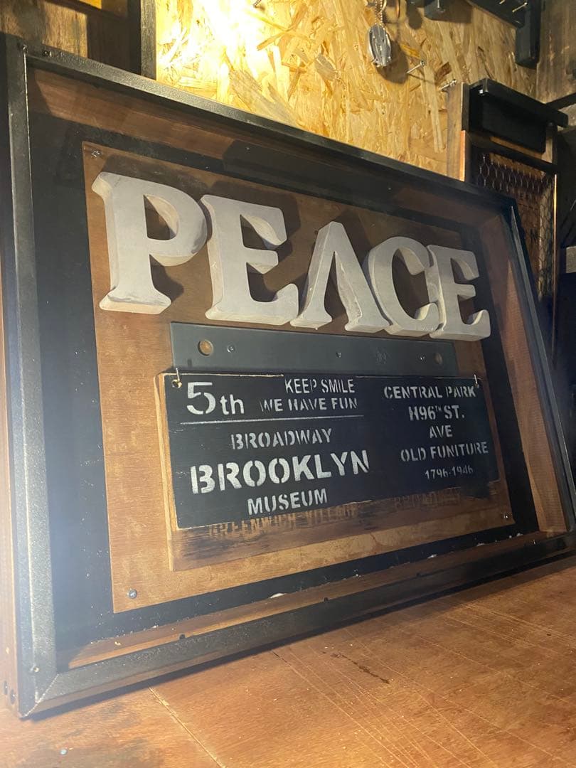 しーちゃん　PEACE看板