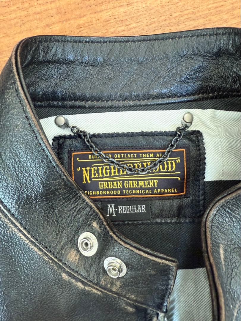 【最終価格】NEIGHBORHOOD 121CCNH-JKM01 W.D レザー