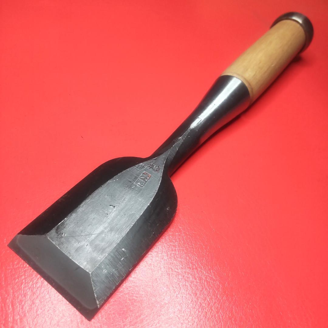 (352) のみ 本家大西 追入鑿 １寸４分 樫柄 新品