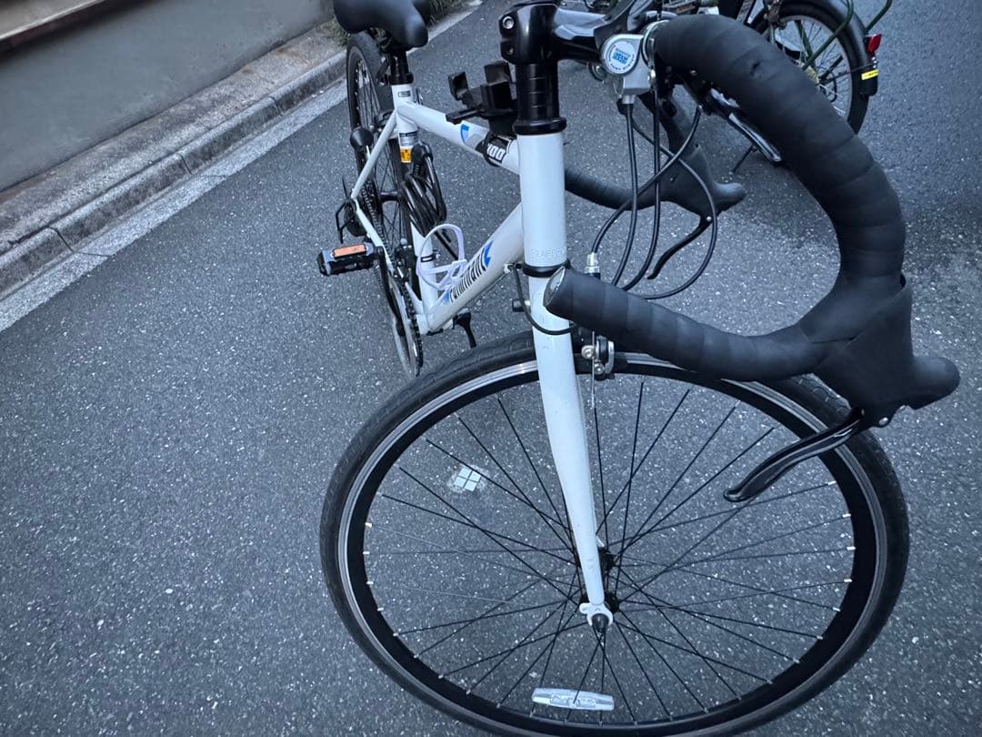 ホワイト ロードバイク 26インチ自転車