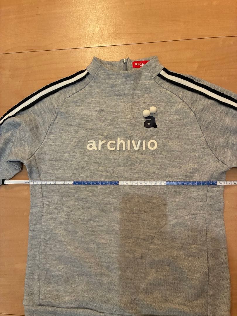 archivio 長袖ハイネックスカート付きドレス