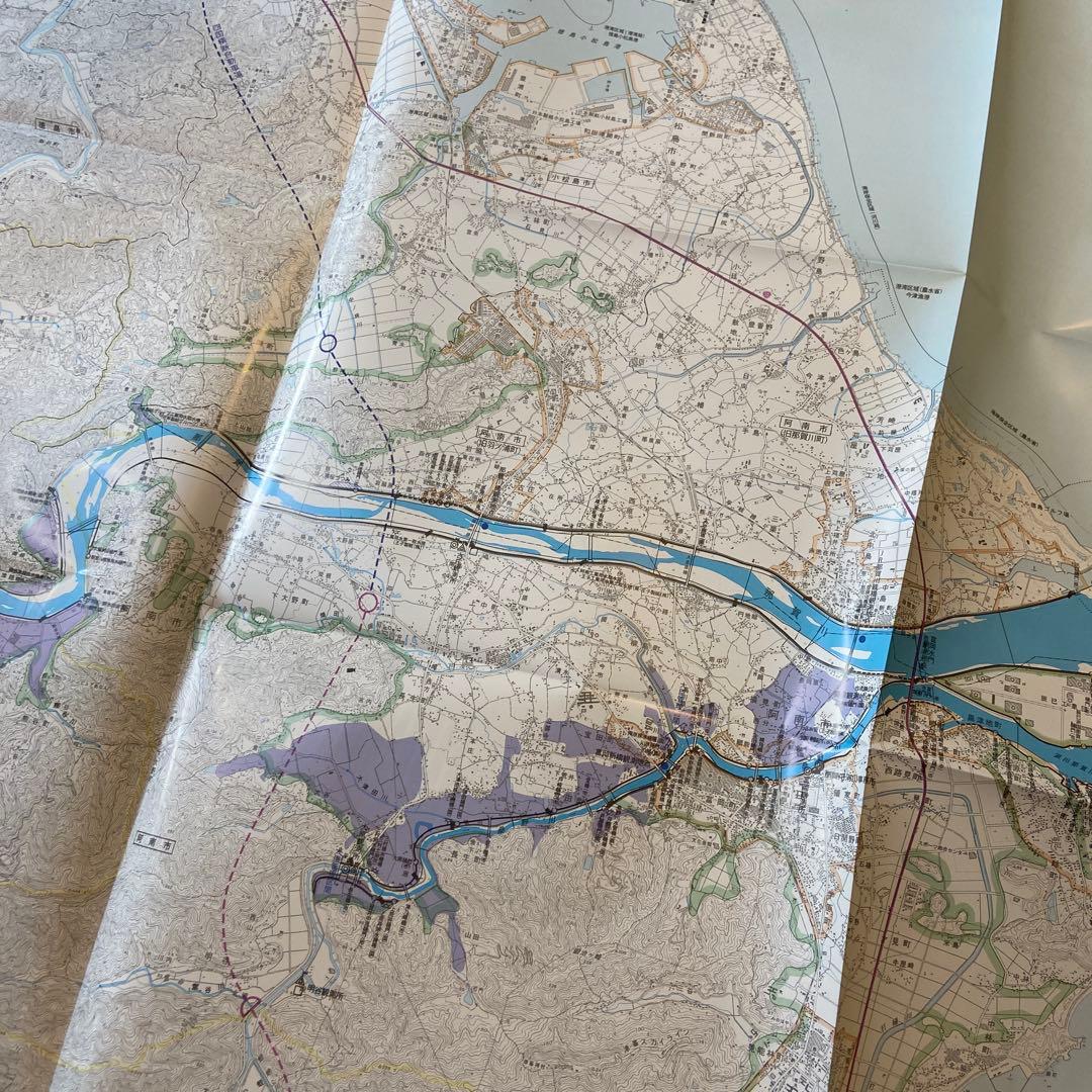 那賀川流域立体地図　那賀川管内図