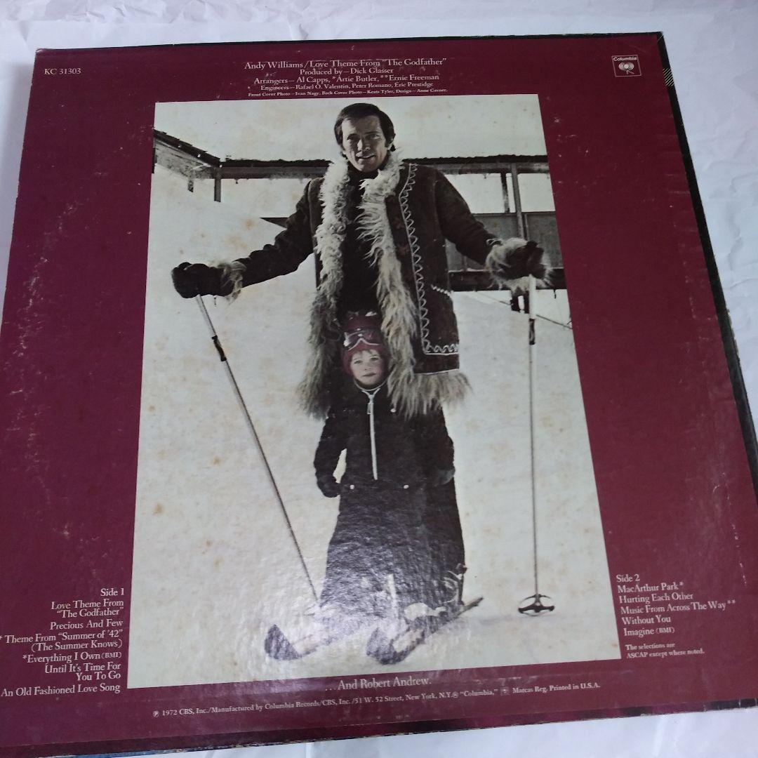 andy.williams.レトロな中古LPレコード７枚海外版とにかく良曲が一杯