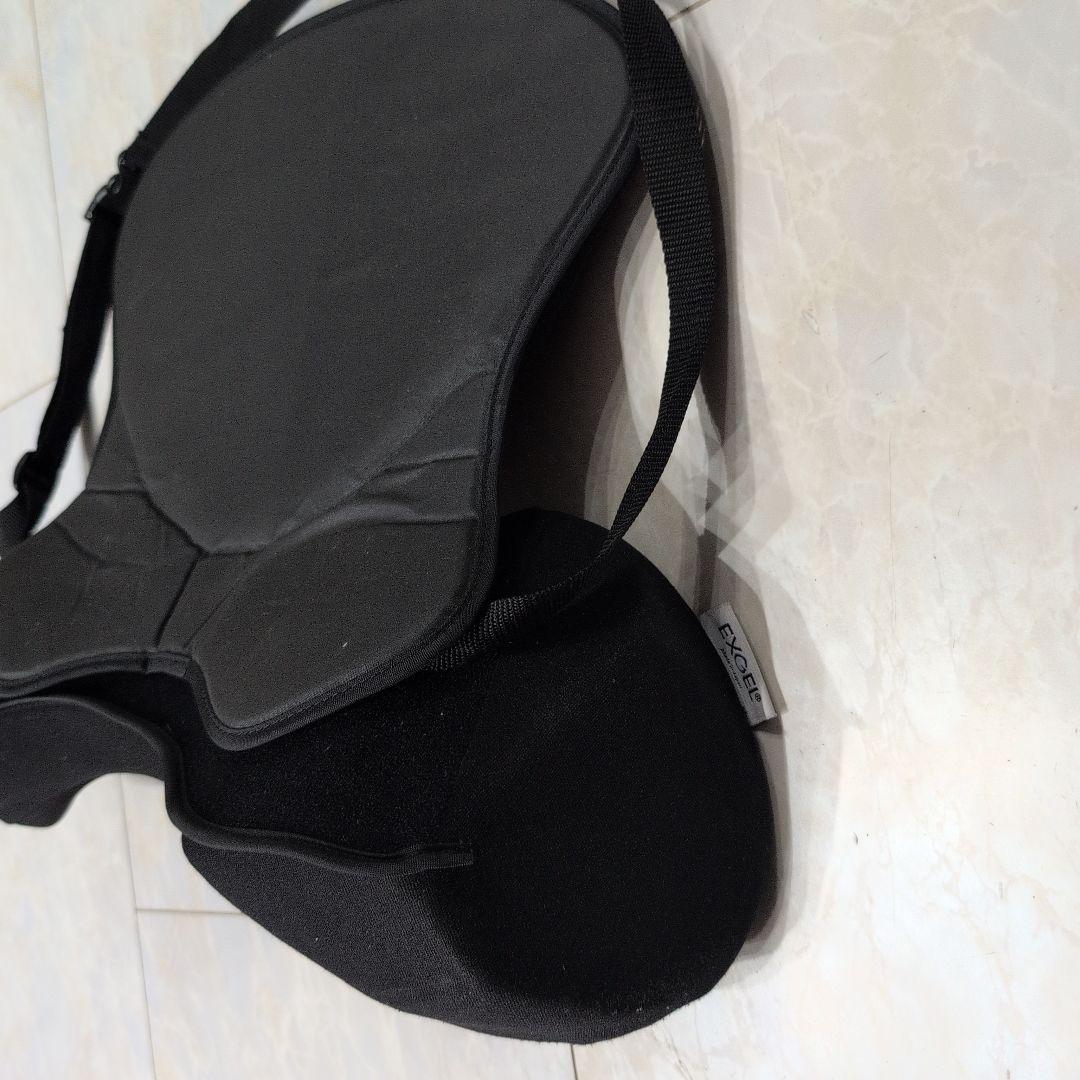 EXGEL ハグドライブ バッククッション ブラック