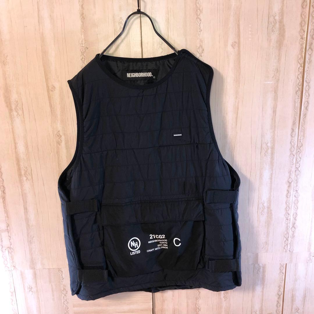ネイバーフッド ナイロン ダウンベスト 中綿入り