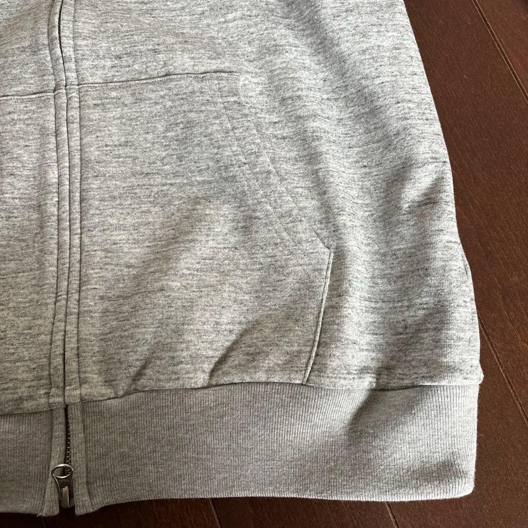 パーリーゲイツTOPスパン裏毛ウサギ杢調グレーパーカーサイズ5