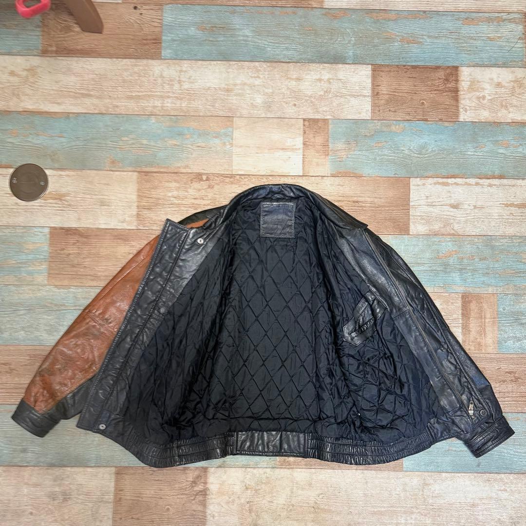 90’s “cyberpunk” custom leather jacket