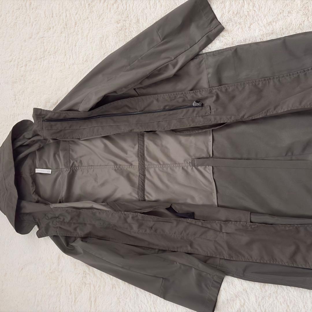 超美品　ZARA ロングスプリングコート　 カーキ　Ｌ