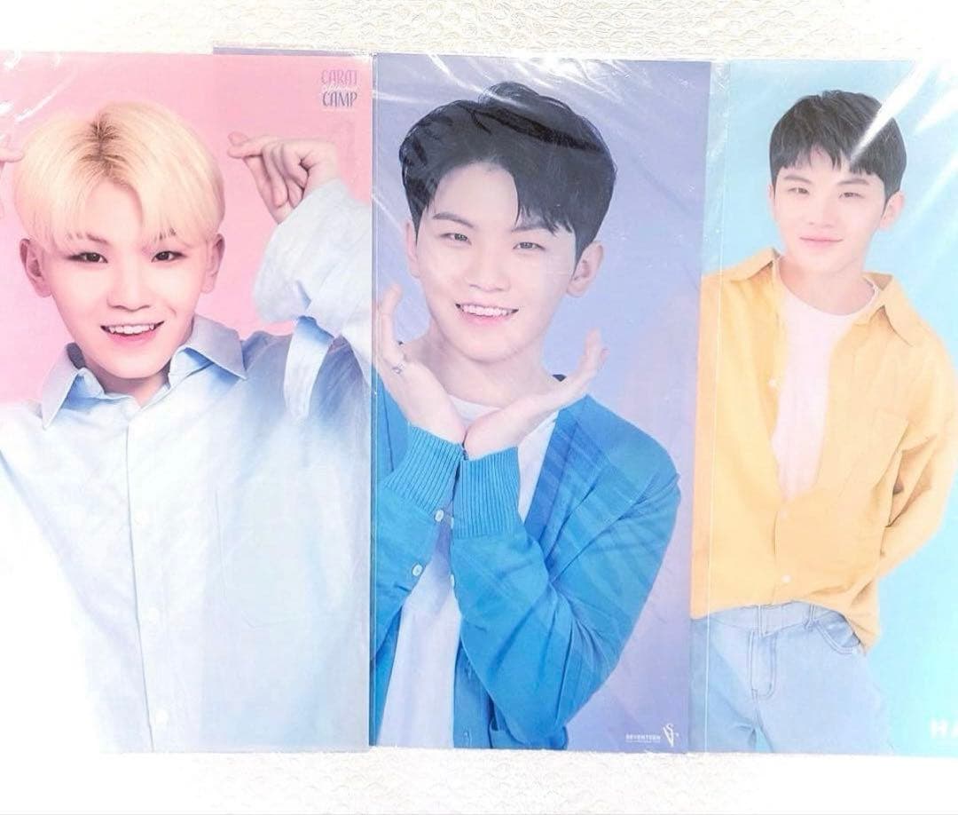 未開封　SEVENTEEN クリアポスター　うちわ　ウジ　carat camp