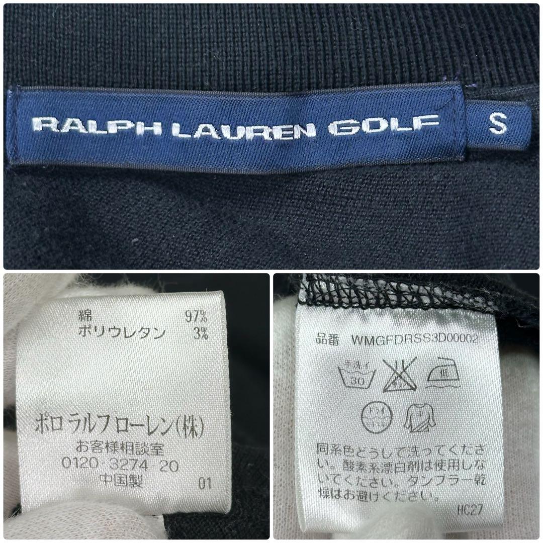 ✨美品✨ラルフローレンゴルフ ノースリーブポロワンピース 黒S スポーティー