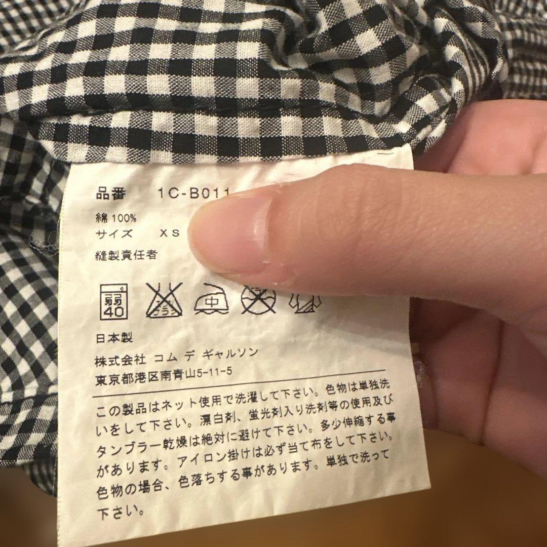 BLACK COMME des GARÇONS チェックシャツ XS