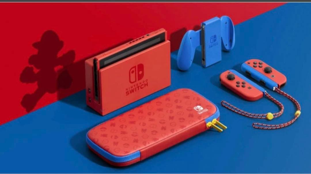 マリオレッド×ブルー ニンテンドースイッチ本体 スーパーマリオ　新品　限定