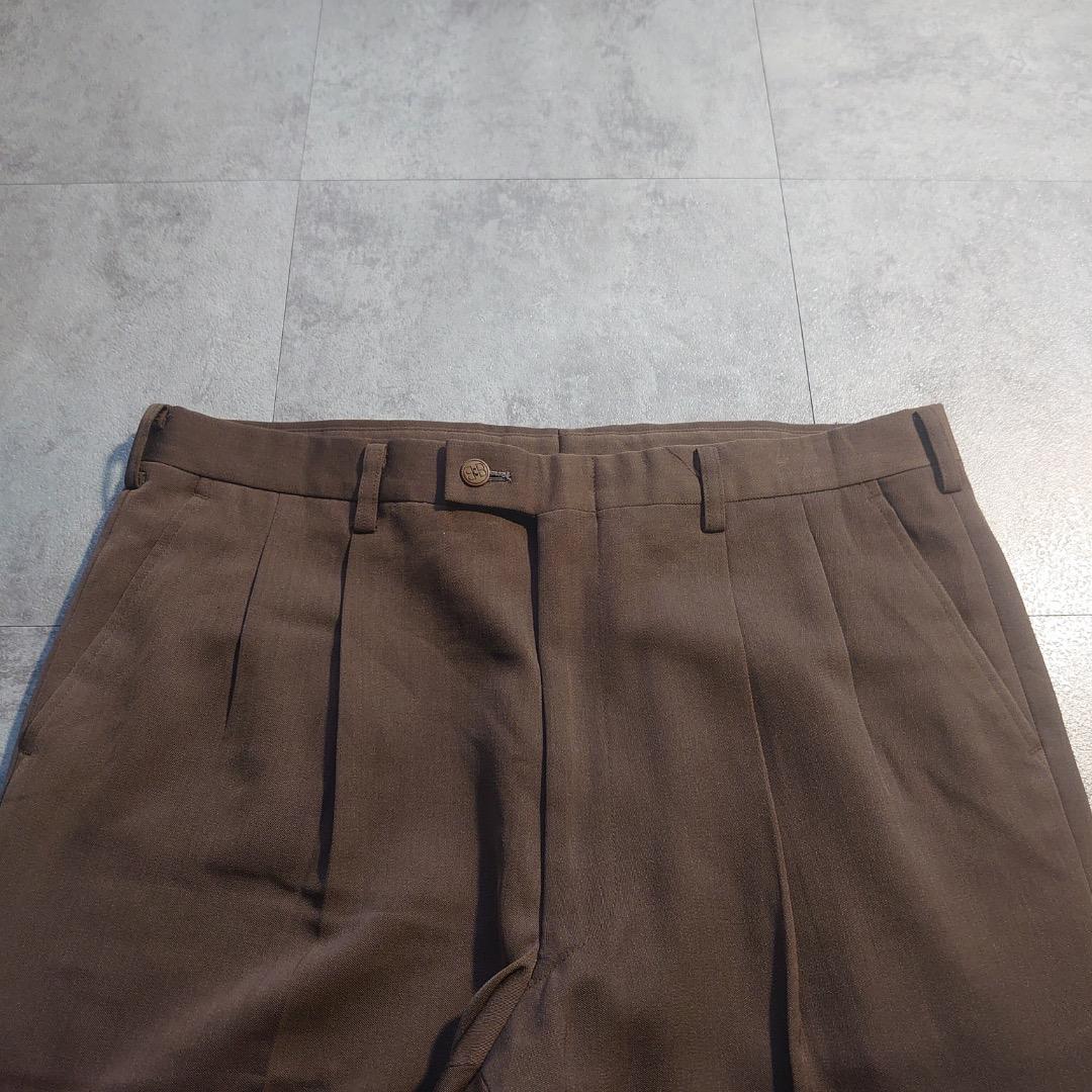 90s two tack slacksブラウン BALENCIAGA 91