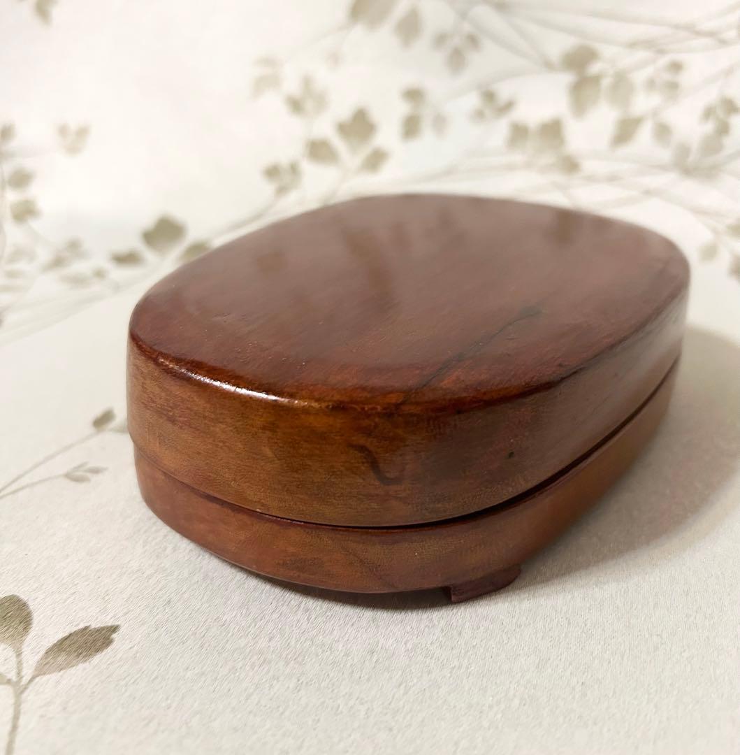 書道 硯 唐木箱入り 鳳凰 石眼