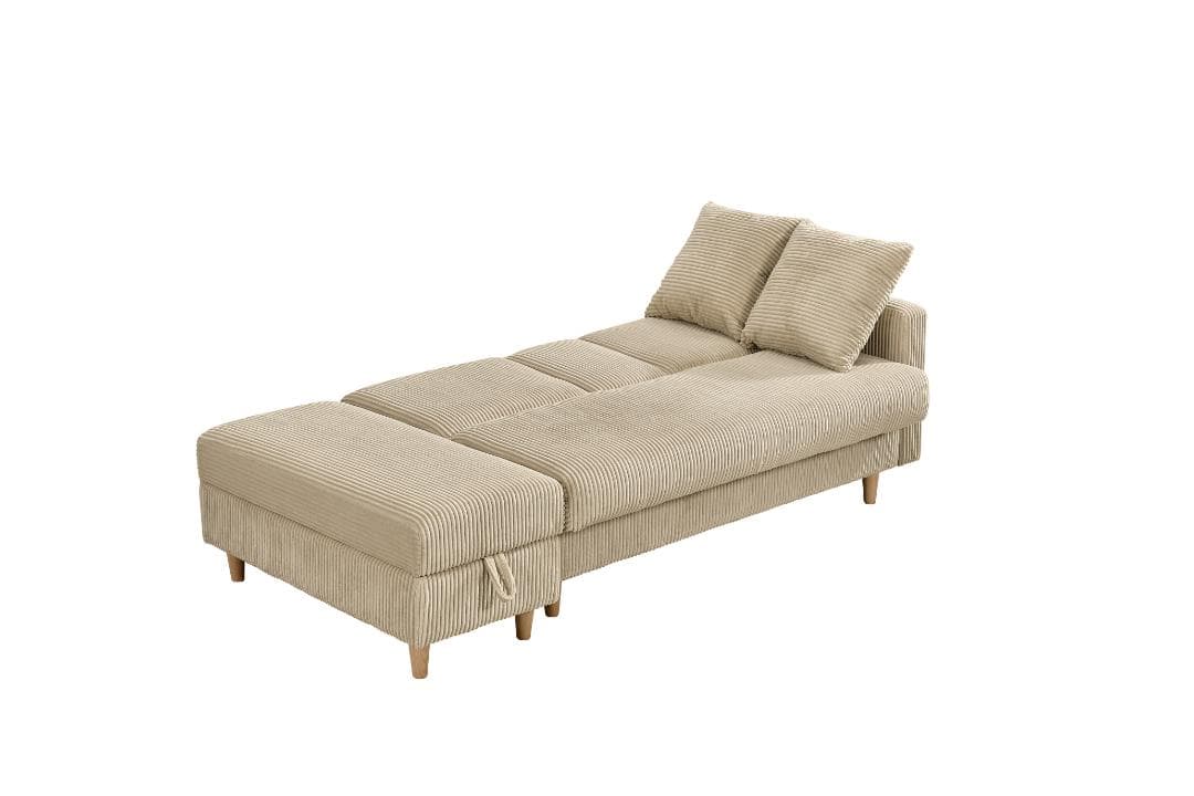 ソファ　ソファーベッド　カウチソファ　3人掛け　オットマン付き　多機能ソファ