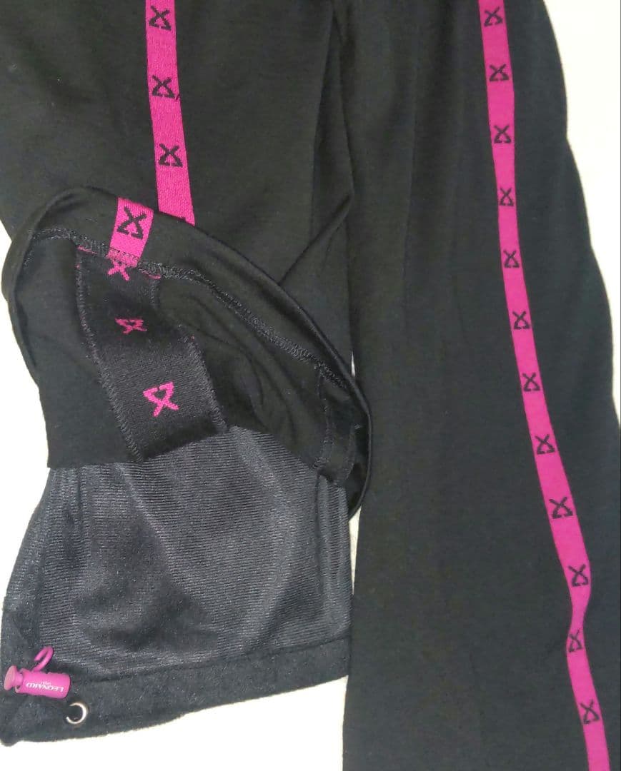 専用です！レオナール スポーツパンツ ライン ジャージ 大きいサイズ 美品 黒