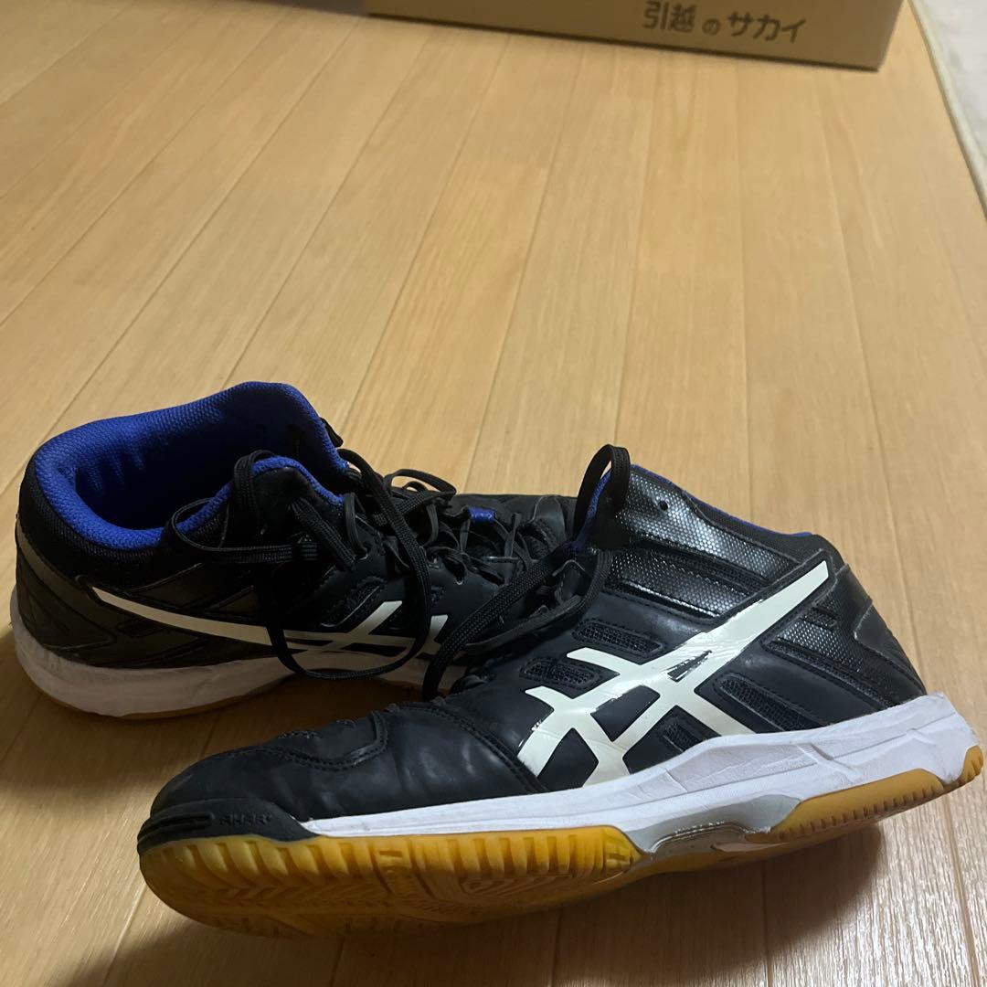 asics GEL-REVONT バレーボールシューズ 黒/青　26.５センチ
