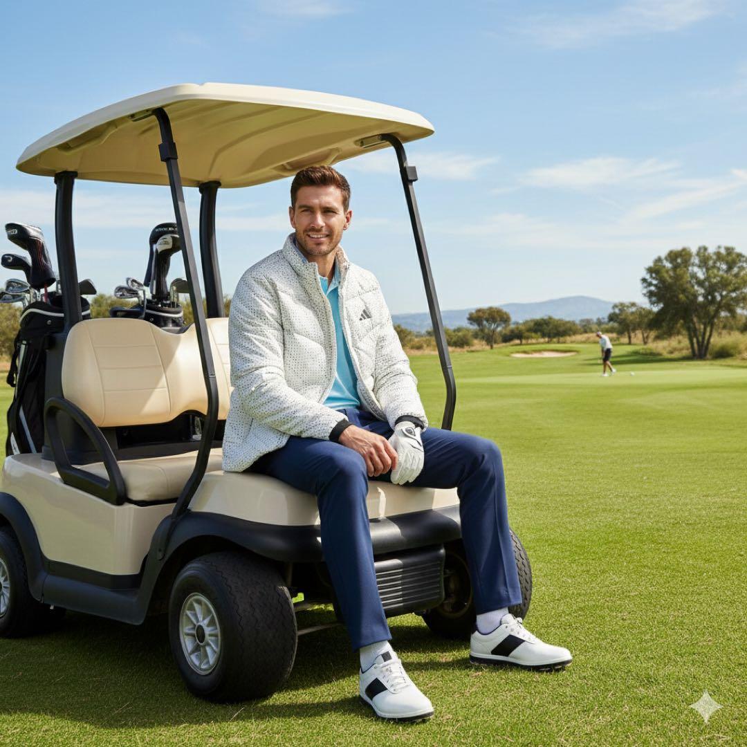 3298！【新品タグ付】Lサイズ　アディダスゴルフ フルジップジャケット