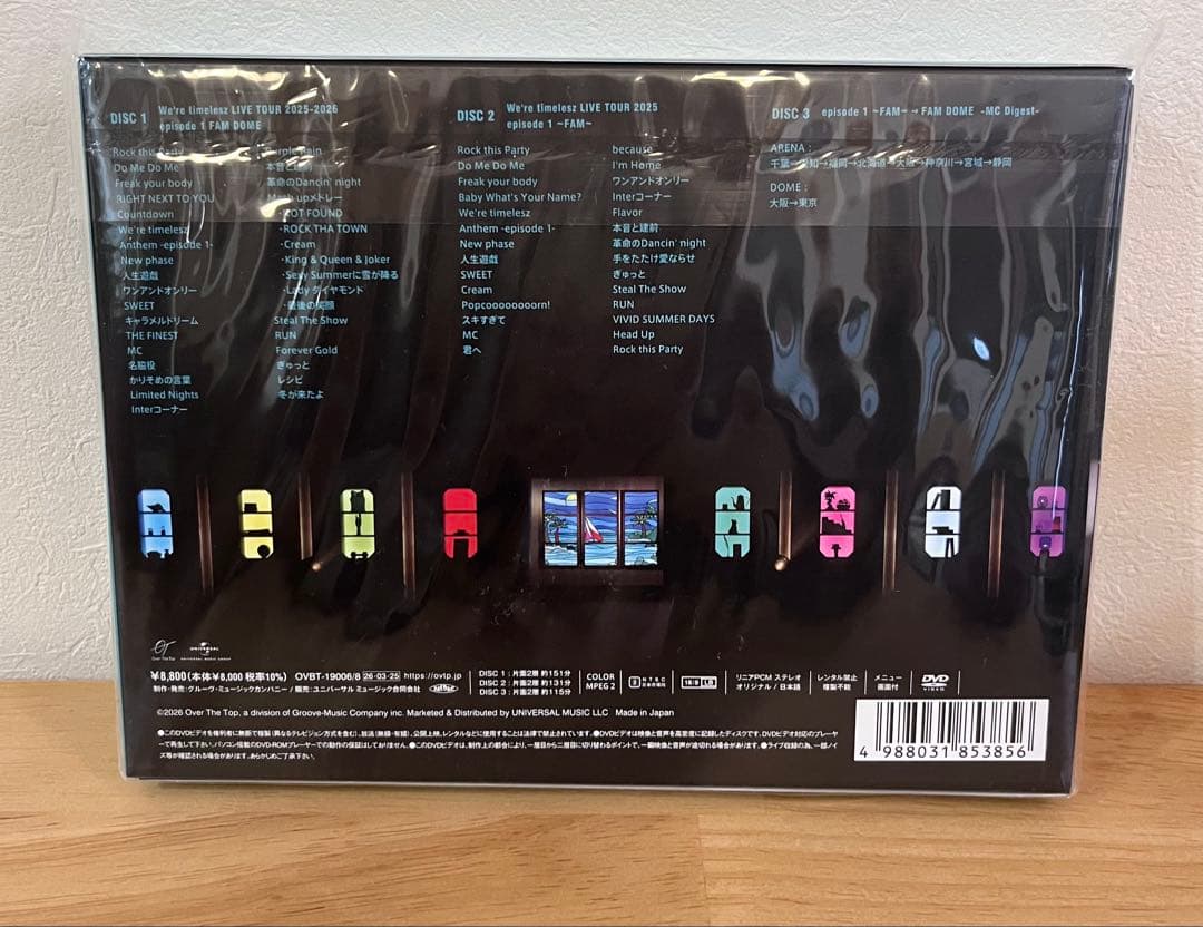 We're timelesz LIVE TOUR DVD　初回限定盤