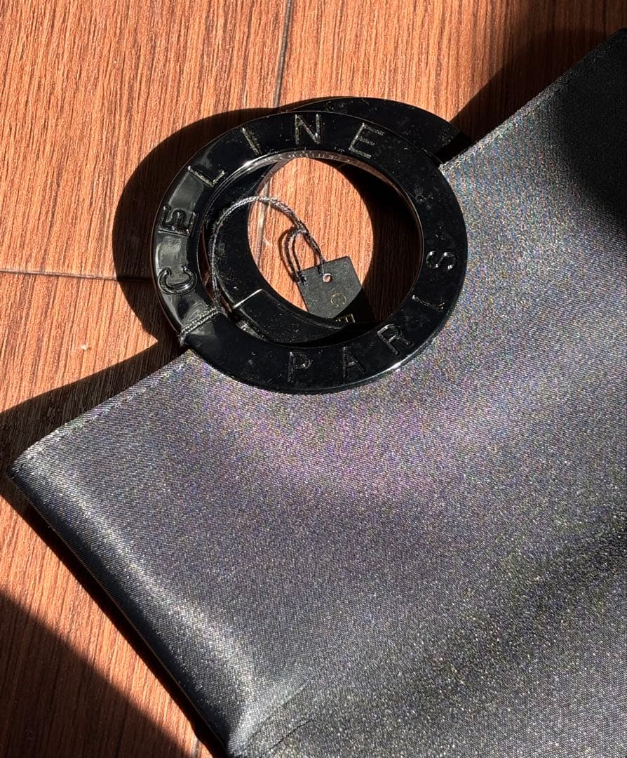 【美品】セリーヌ　ハンドバッグ　サークルハンドル　フォーマル　希少 箱付き