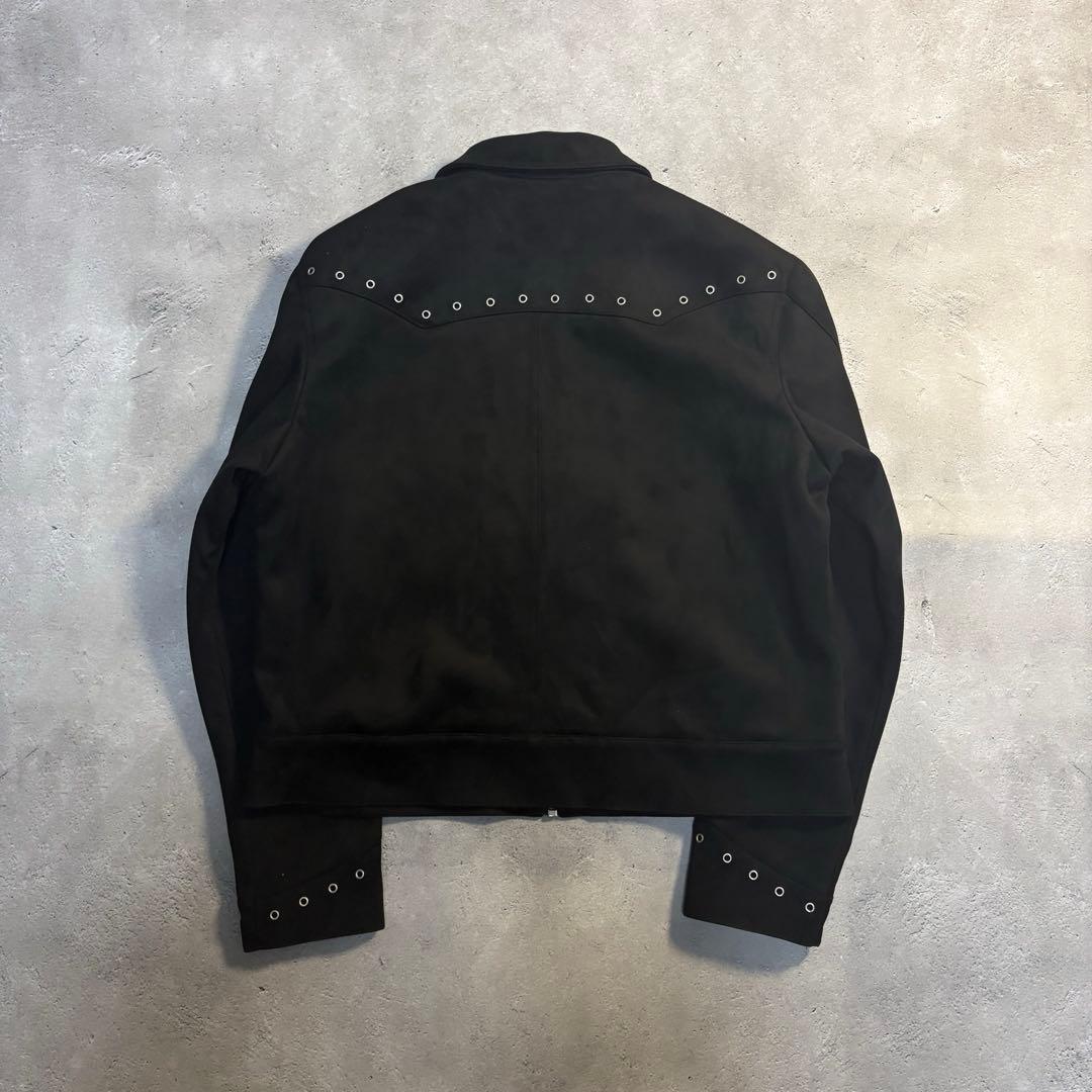 archive zara western jacket suède black
