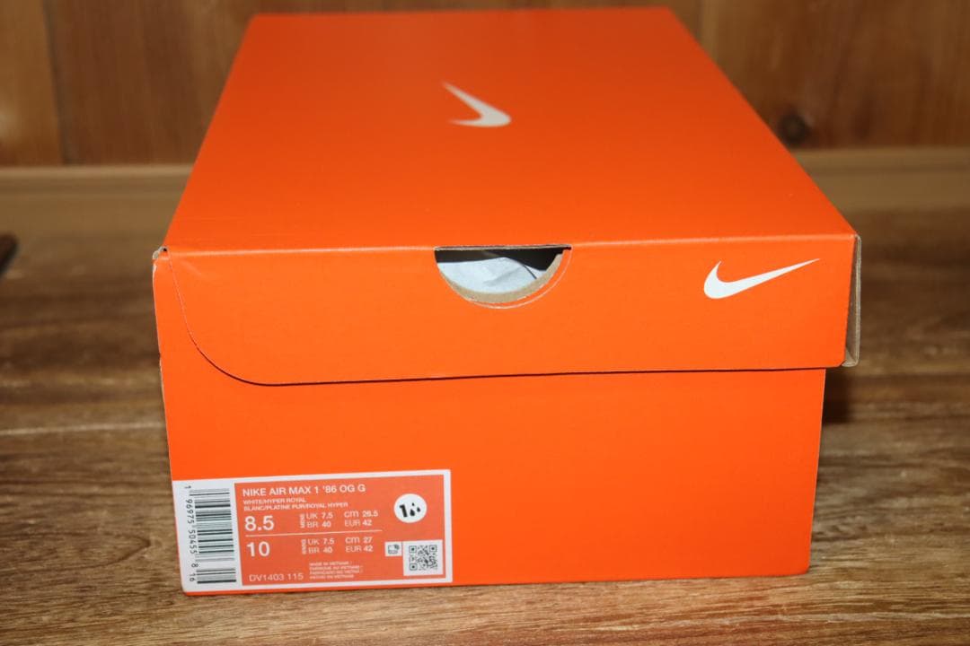 新品 ナイキ エア マックス 1 '86 OG ゴルフシューズ(26.5cm)Ⓗ