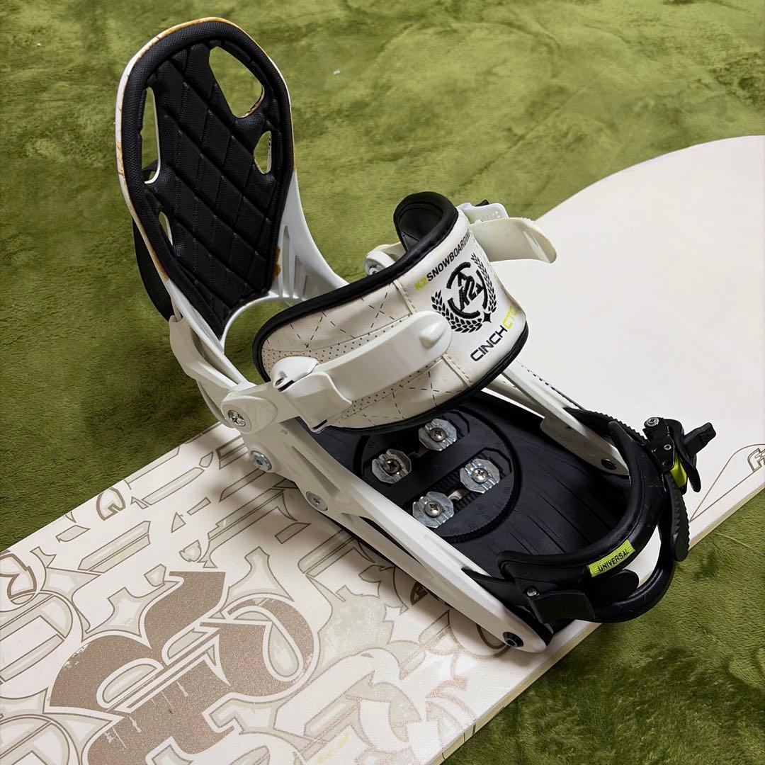 激レア　スノーボード　F2 プロモデル155 ビンディング　K2 CINCH M